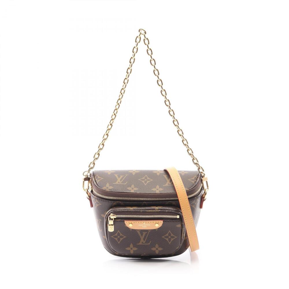 Louis Vuitton Bum Bag canvas leather Monogram handbag brown
